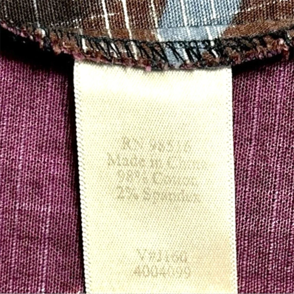 Vintage Coldwater Creek Floral Cotton Shacket Purple Blue Button Front‎ 16 Boho